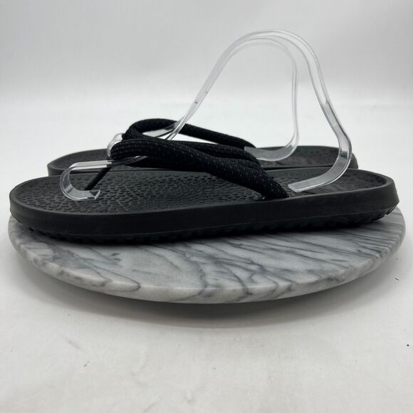 Allbirds Sugar Zeffer Flip Flops Mens 12 Black Thong Carbon Footprint Labeling main image 7